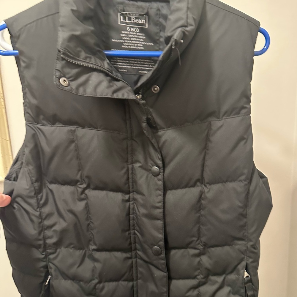 L.L. Bean Women's Dark Gray Quilted Vest